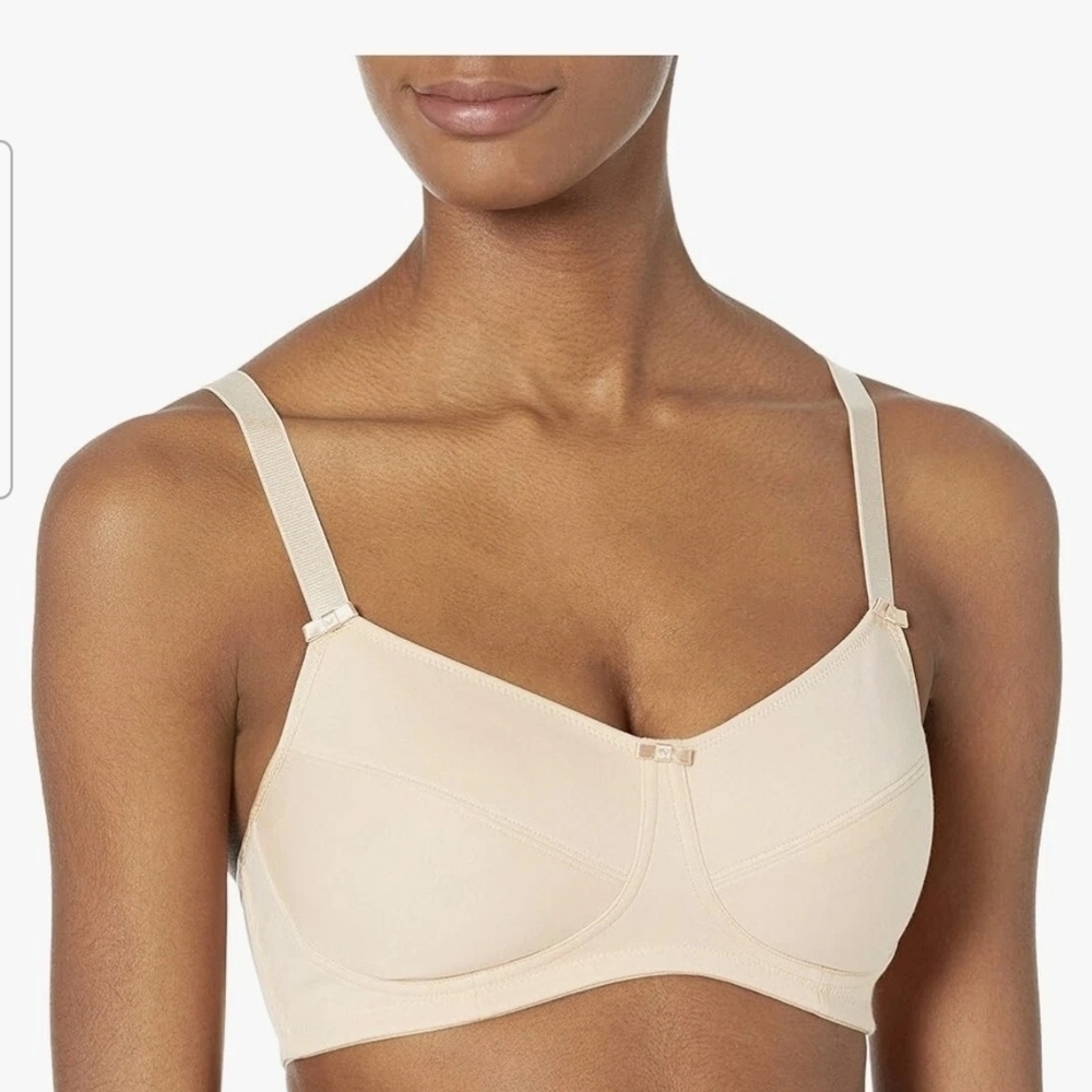 NWT Amoena Ruth B Nude Cotton Wire  Free Size 38AA Mastectomy 40AA